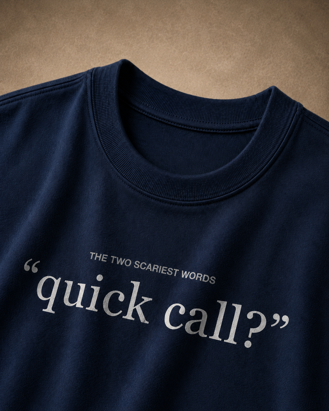 "quick call?" — detail