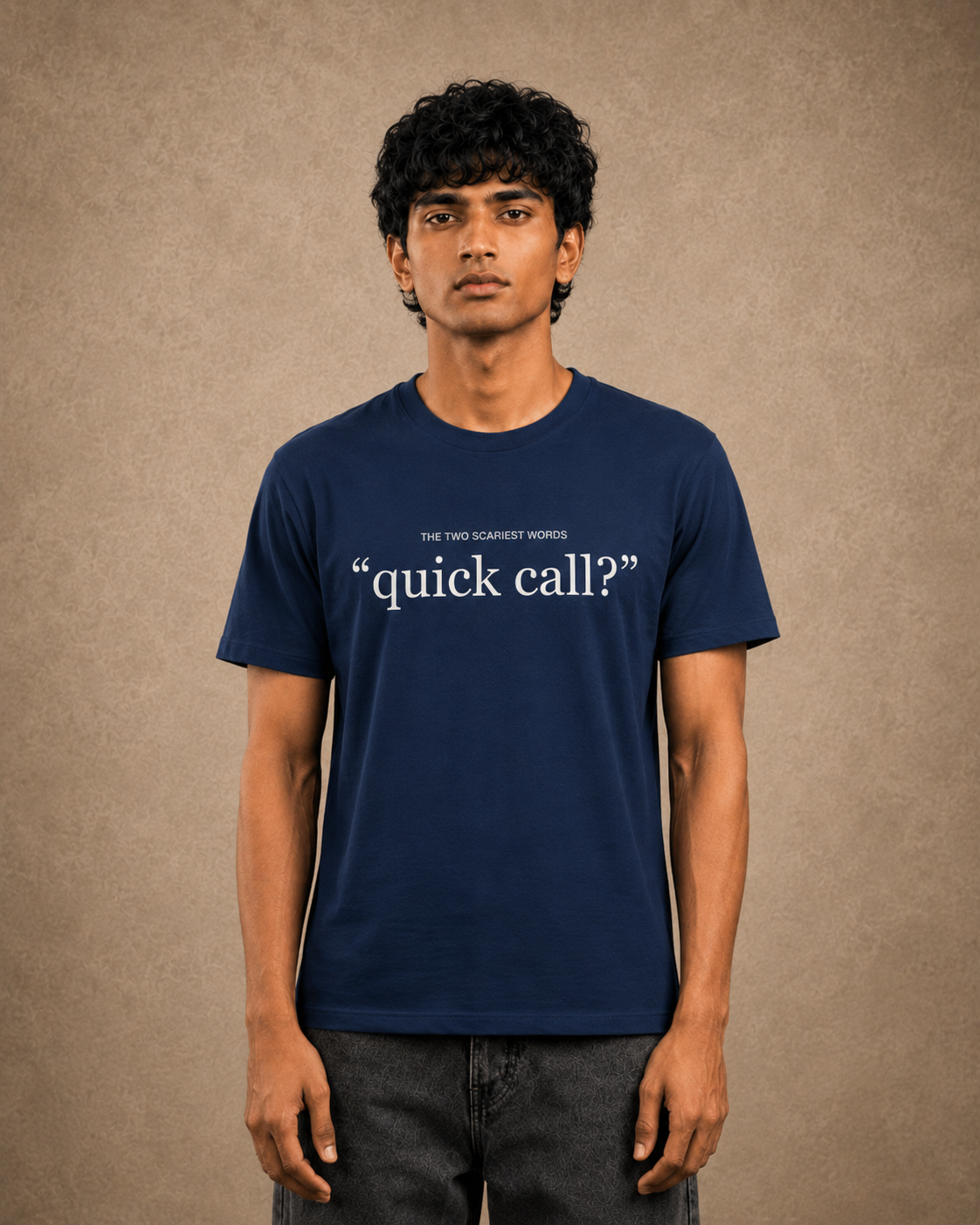 "quick call?" — closeup