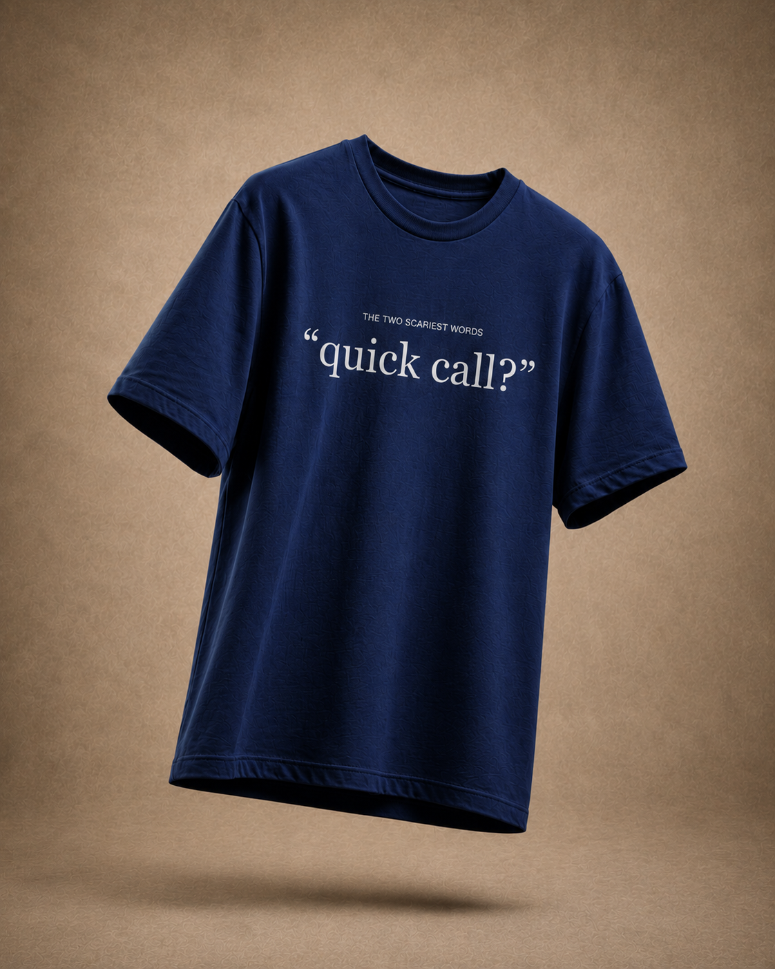 "quick call?" — floating