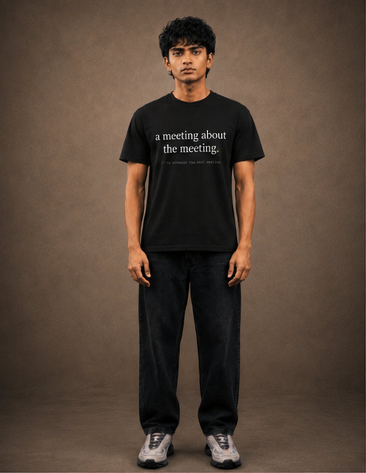 a meeting about the meeting. — black front