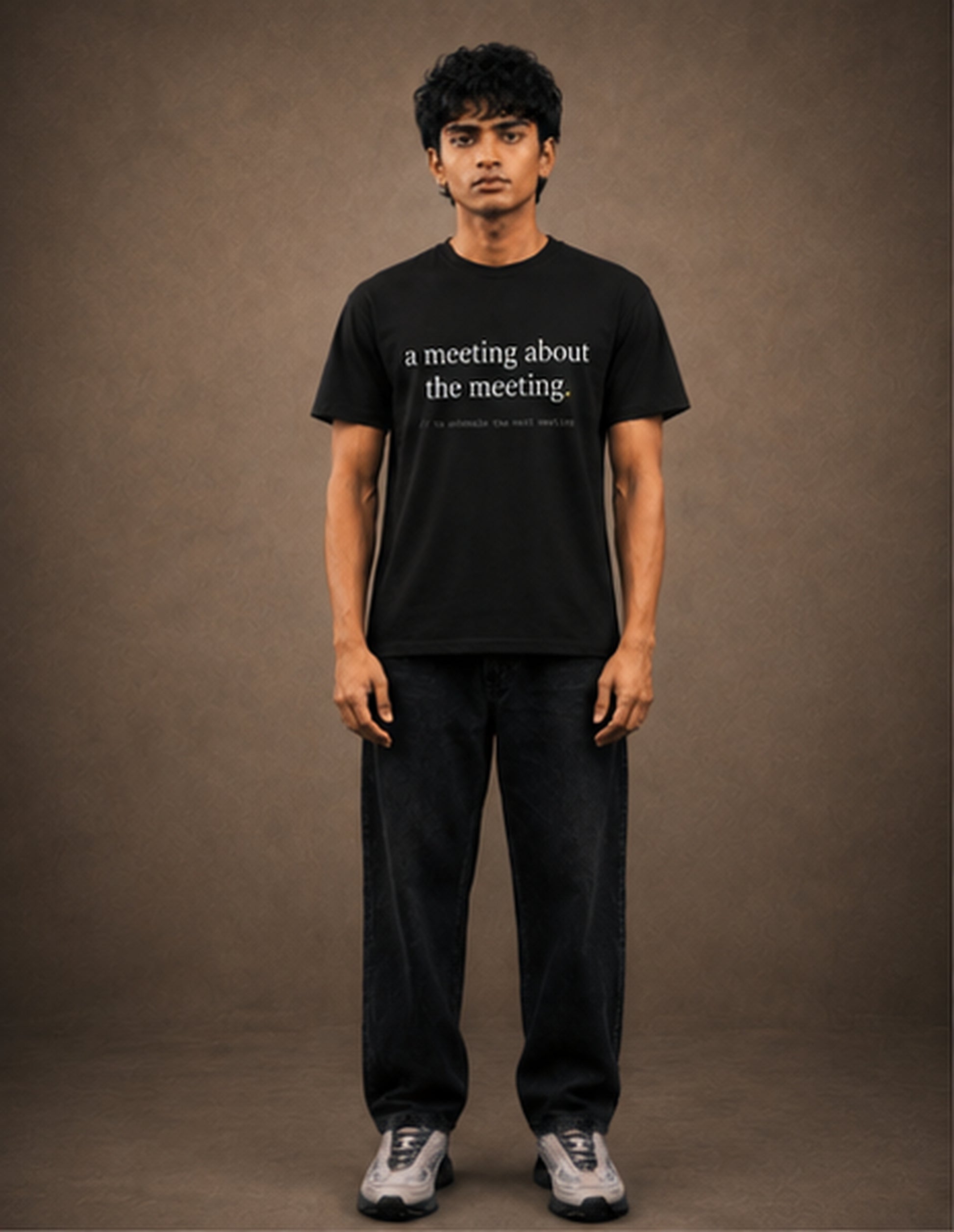 a meeting about the meeting. — black front
