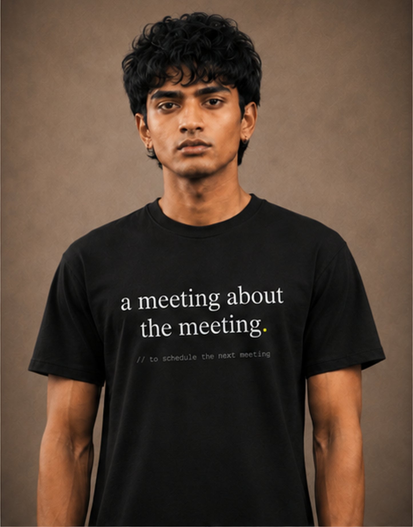 a meeting about the meeting. — black medium
