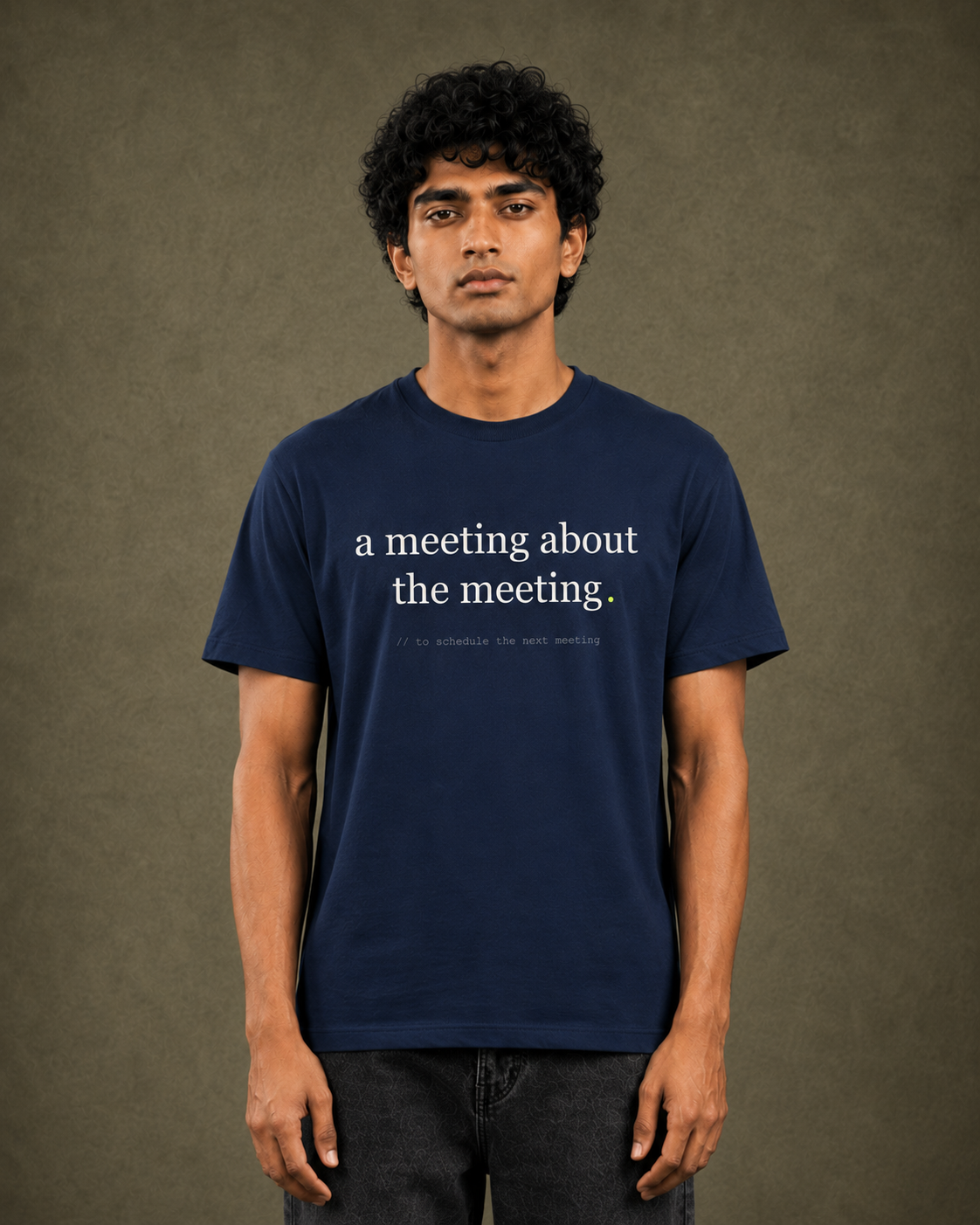 a meeting about the meeting. — navy floating
