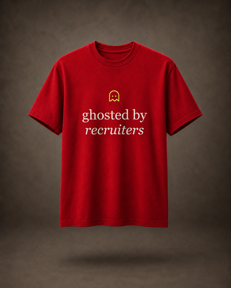 ghosted by recruiters — red flat