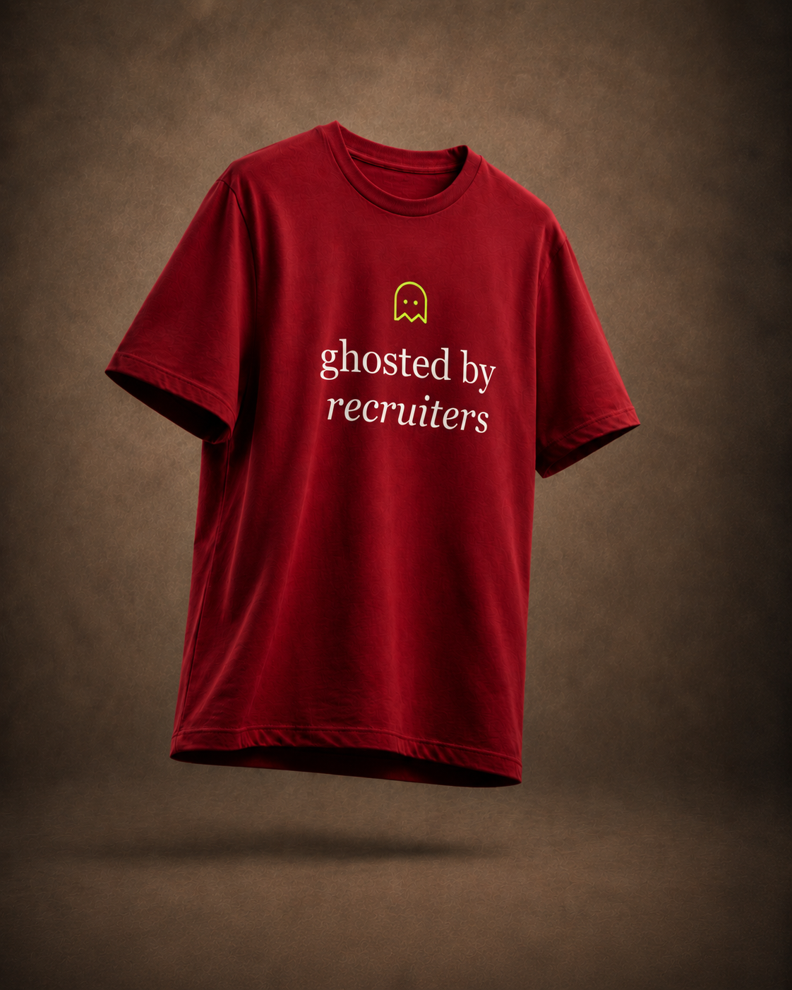 ghosted by recruiters — red floating