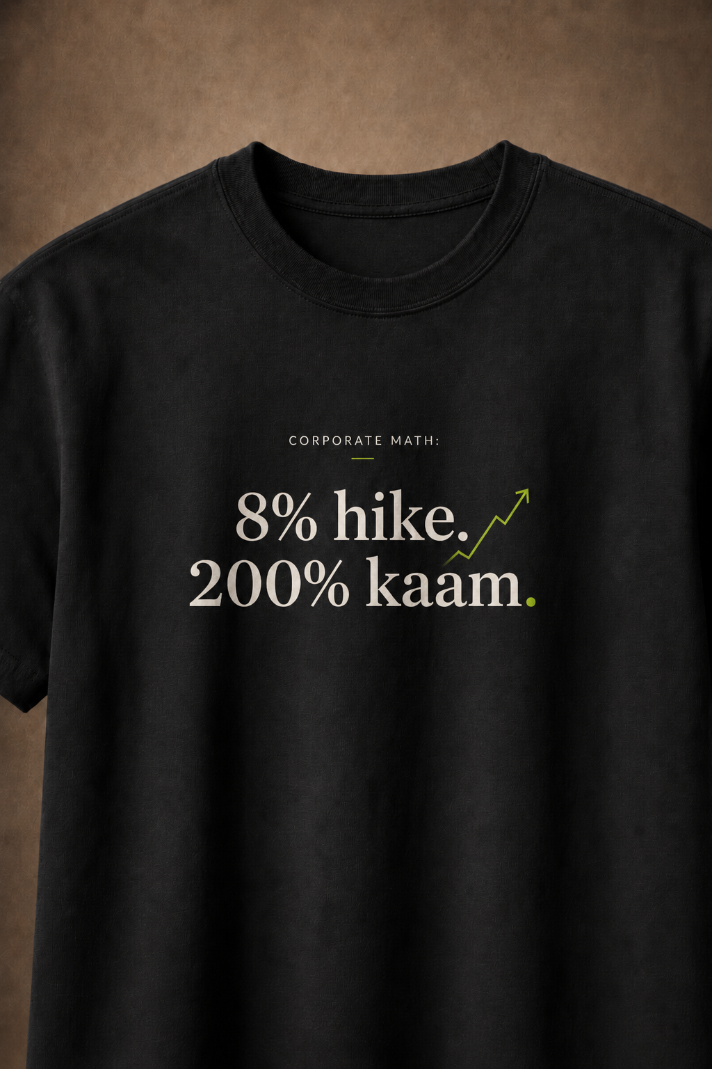 8% hike 200% kaam — back